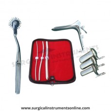 Hegar uterine dilator 3 pieces set,3-4, 5-6, 11-12, pinwheel, grave large, collin 3pcs